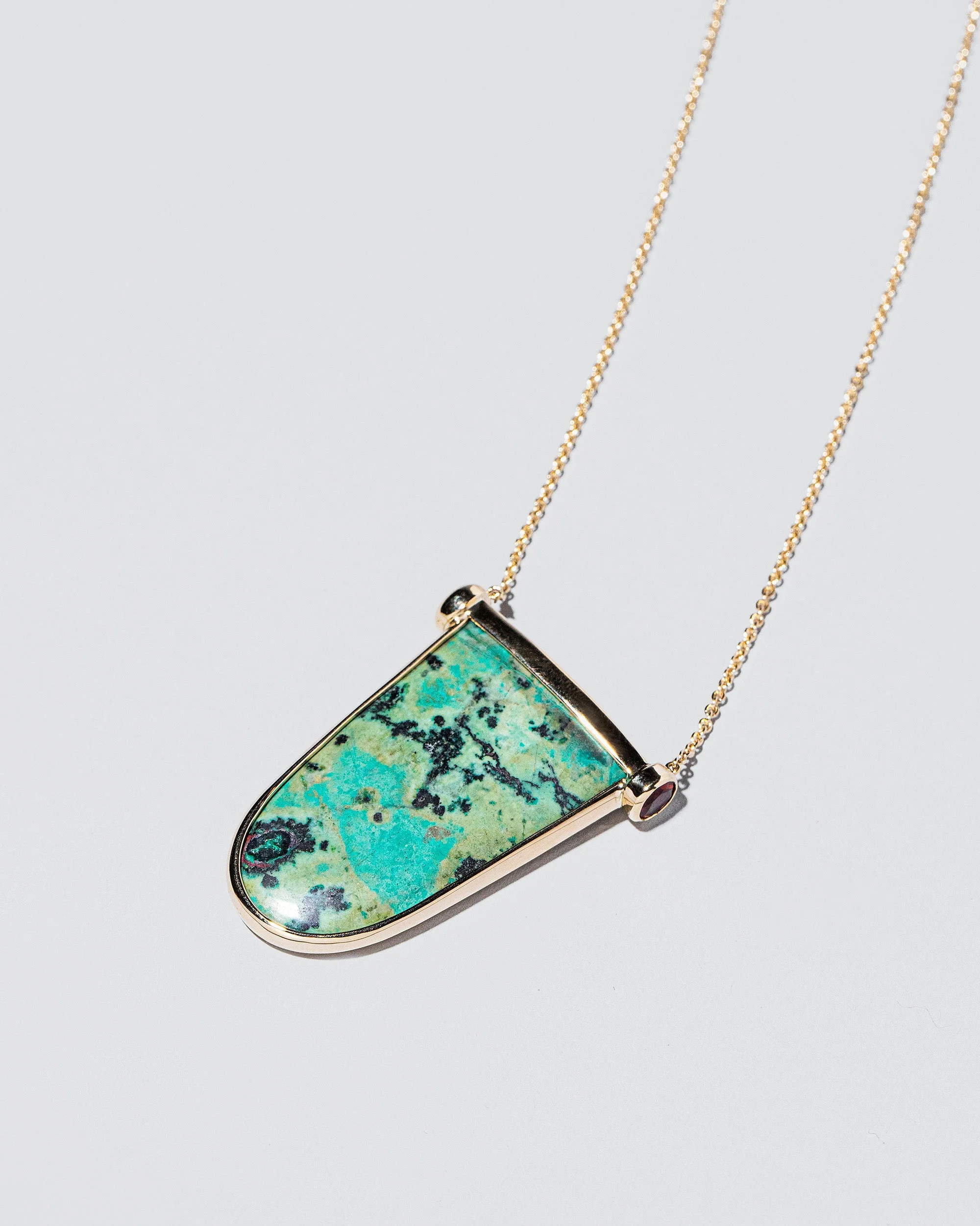 Chrysocolla Tongue Necklace - Image 3