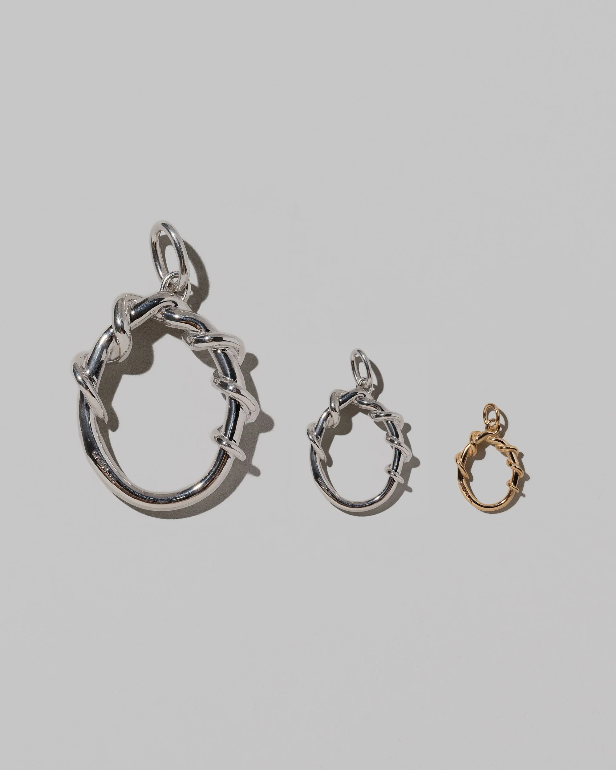 Mini Solid Gold Letter Charm - Image 32