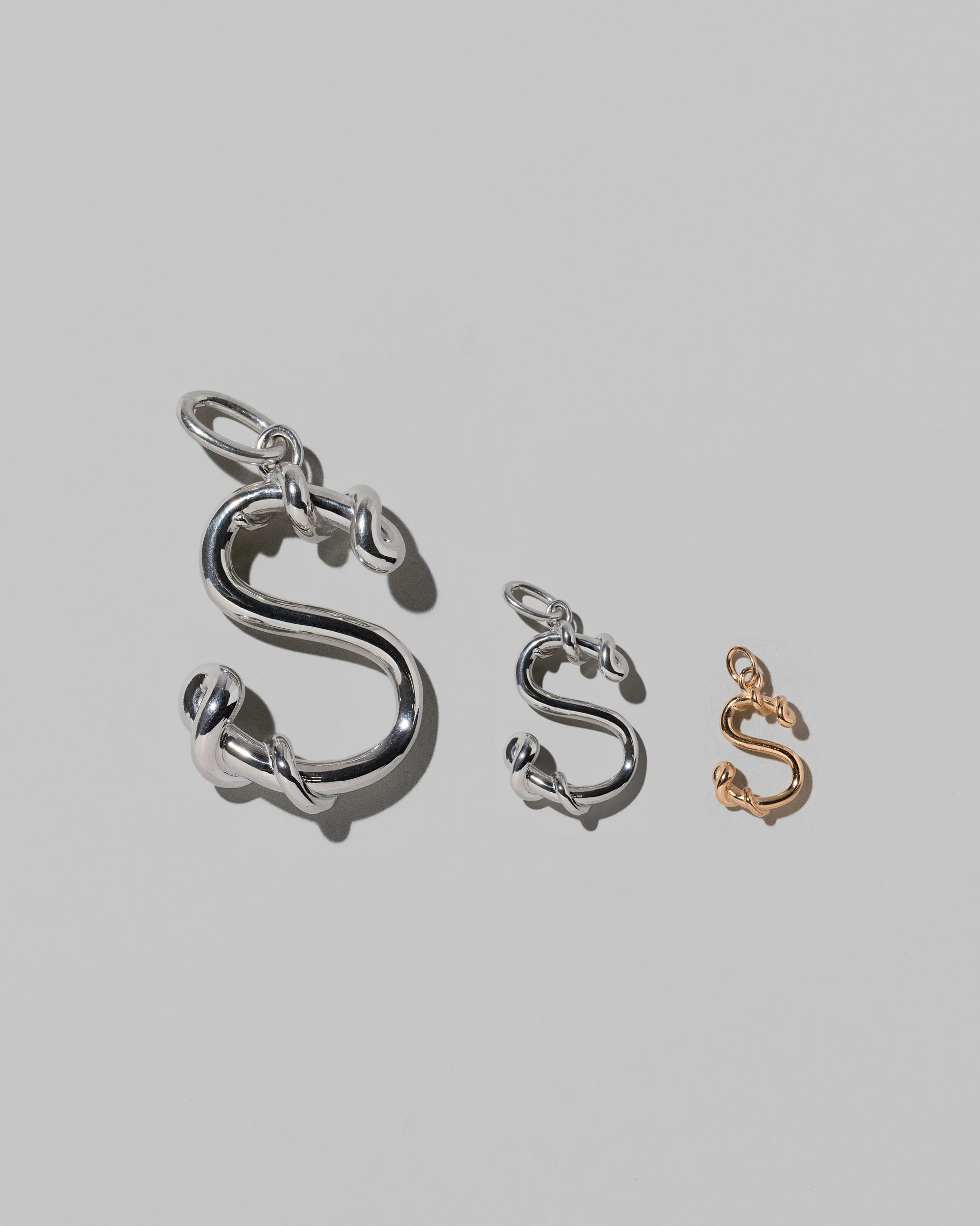 Mini Solid Gold Letter Charm - Image 40