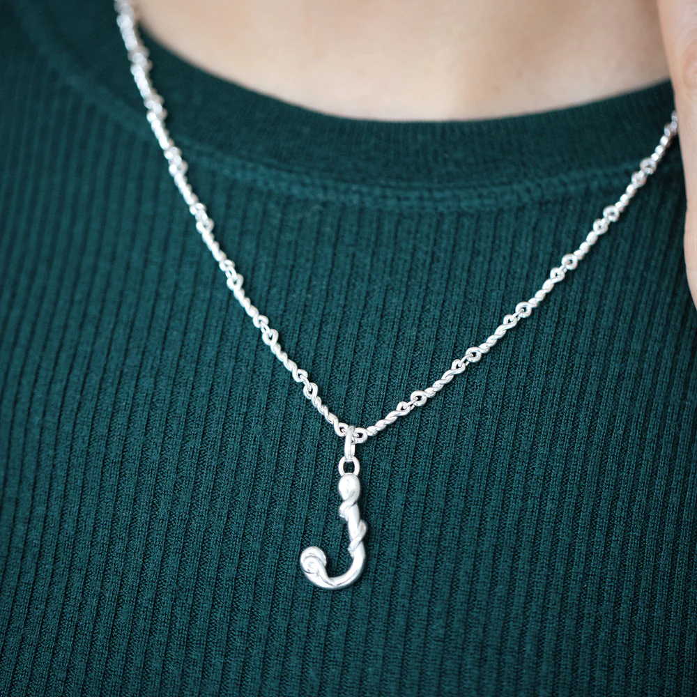 Sterling Silver Double Helix Chain Necklace - Image 4