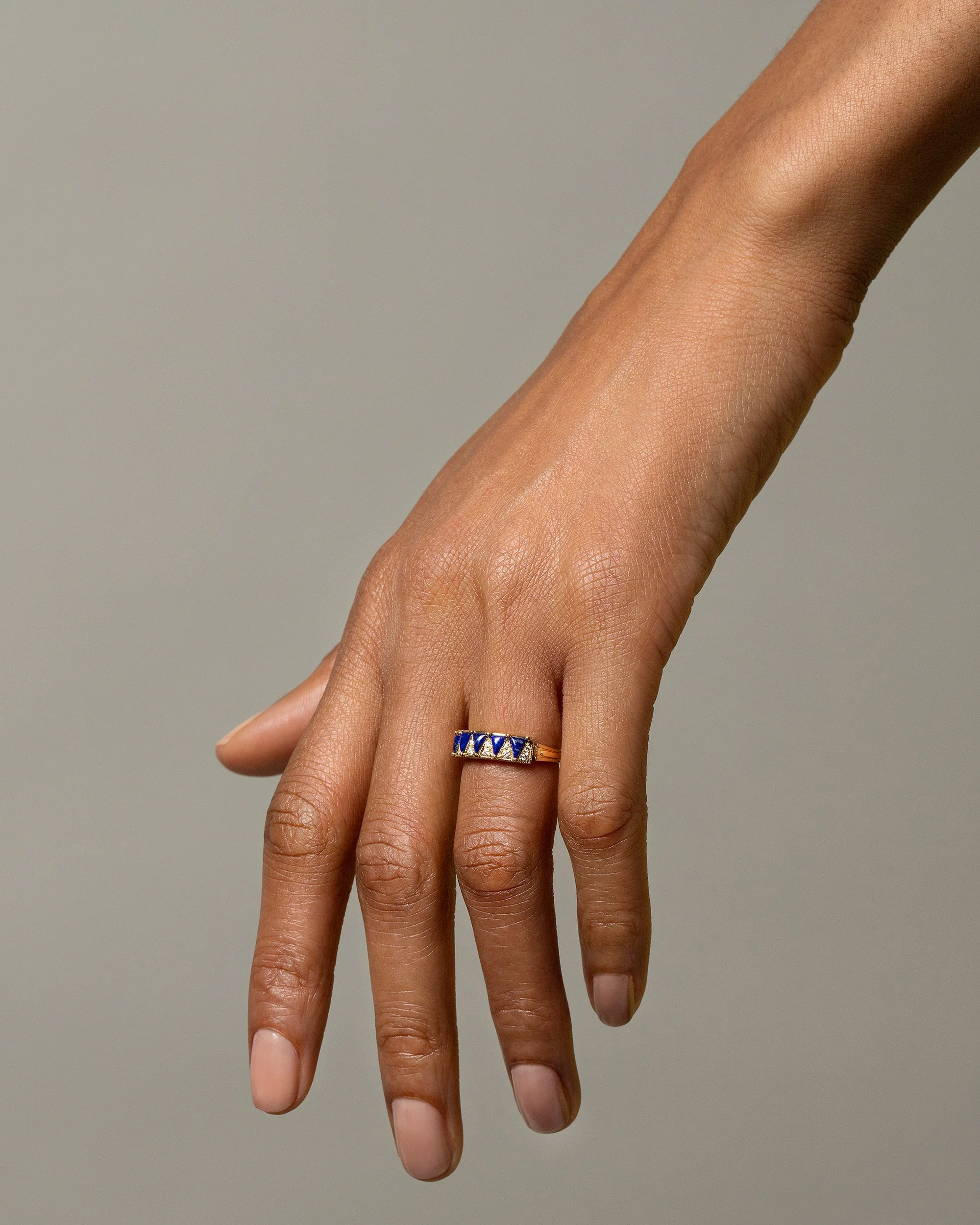 Five Triangle Ring - Lapis - Image 3
