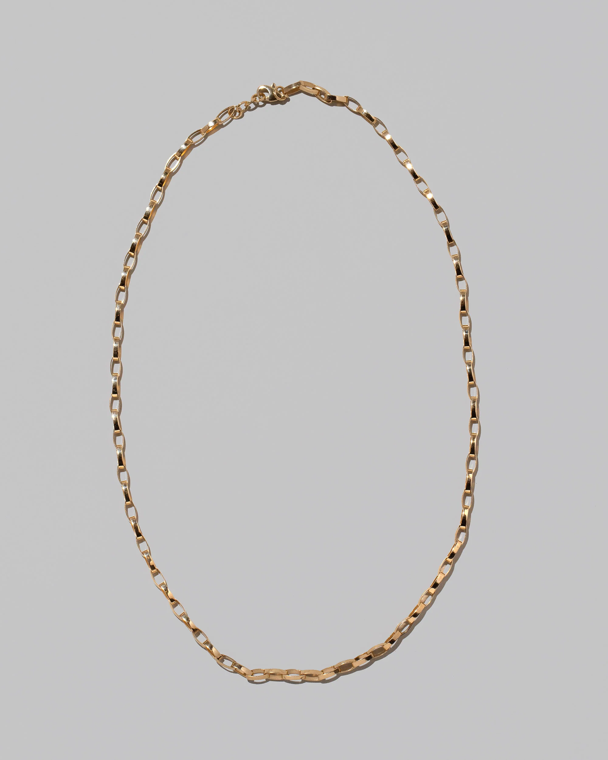 Flat Oval Link Chain Necklace