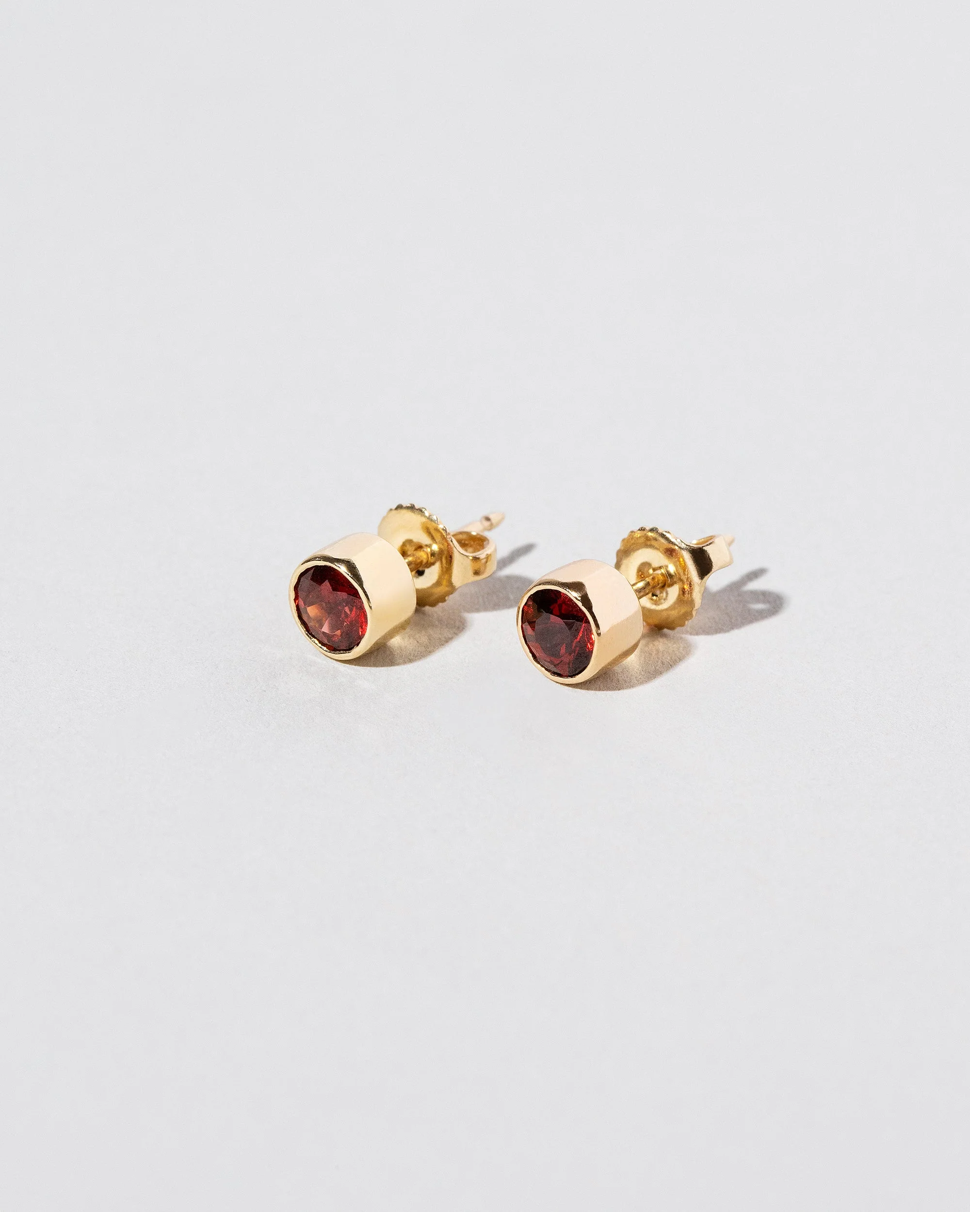 Garnet Stud Earrings - Image 2