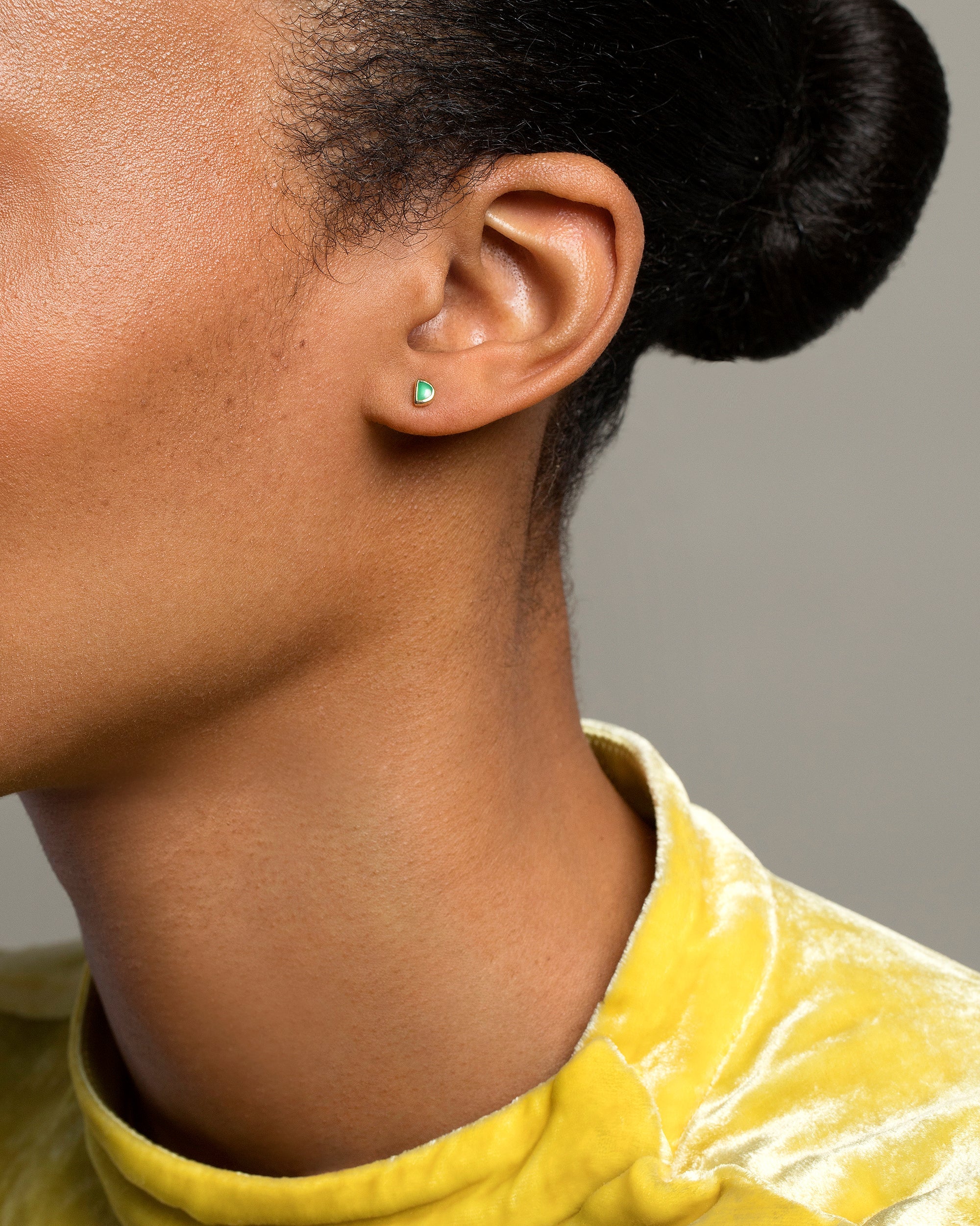 Half Moon Stud Earring Single - Image 6