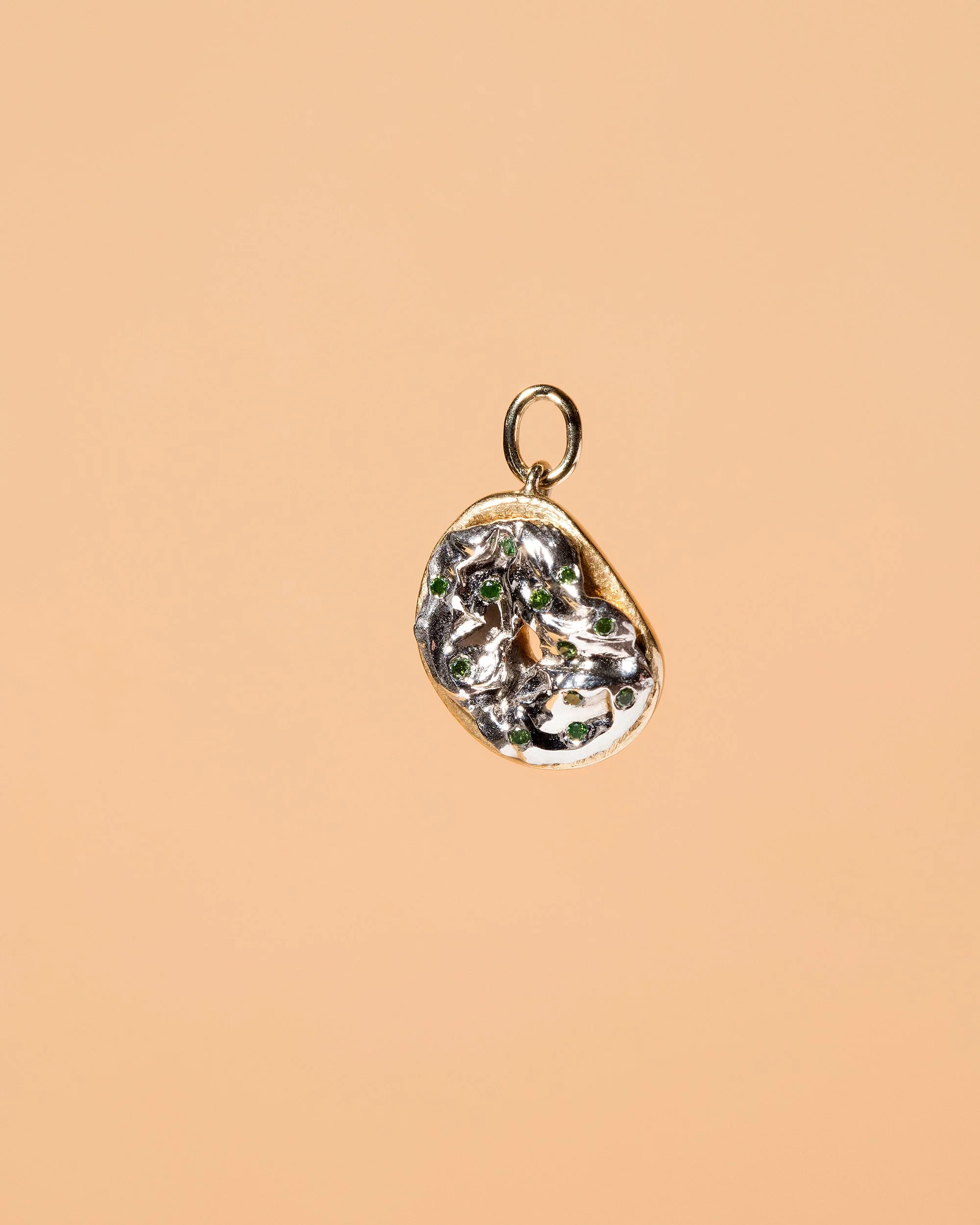Poppy Seed Bagel Charm with Cream Cheese & Chives
