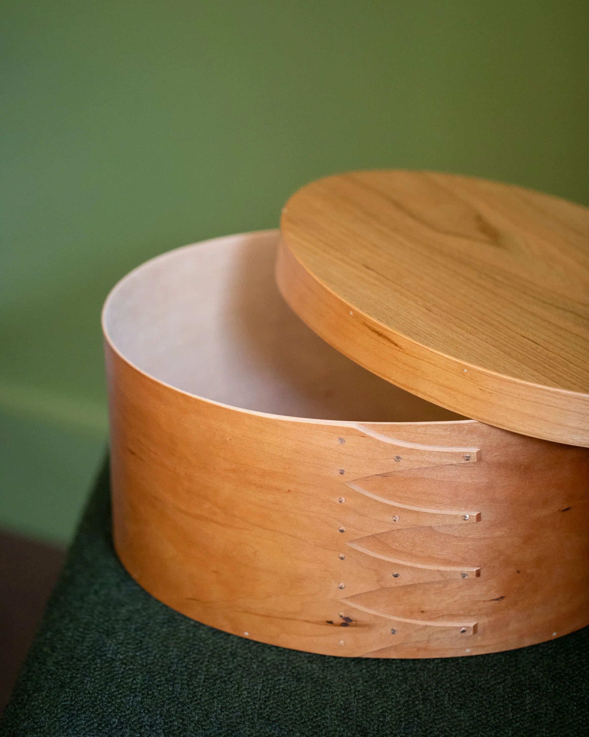 Cherry Wood Oval Box - Image 11