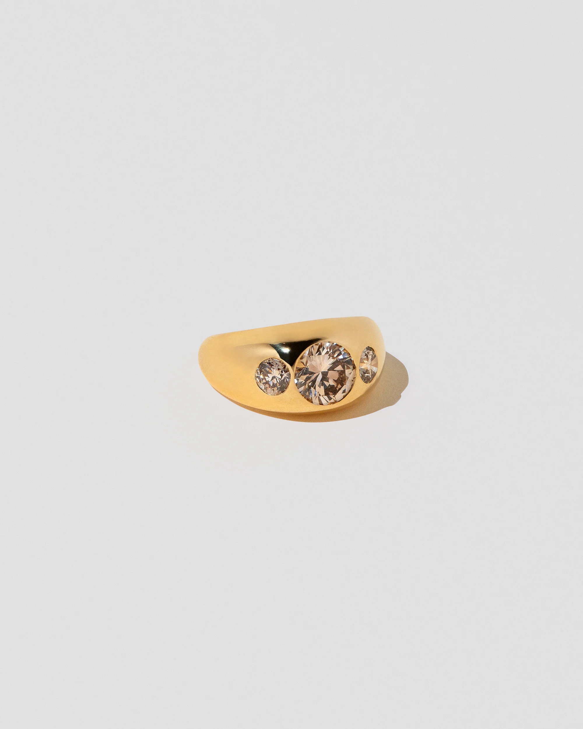Saturn Ring - Champagne Diamond - Image 3