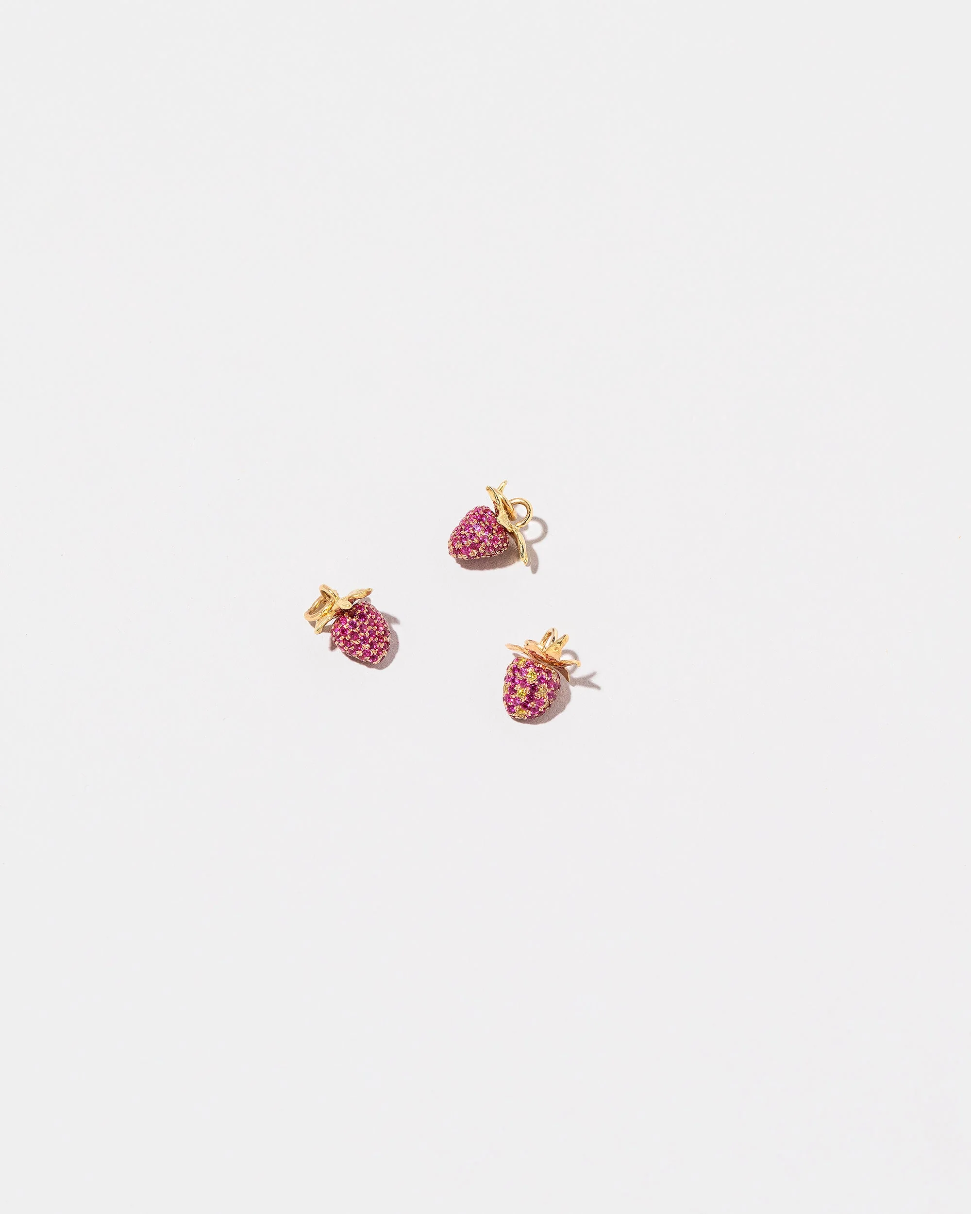 Ruby Pavé Strawberry Charm - Image 3