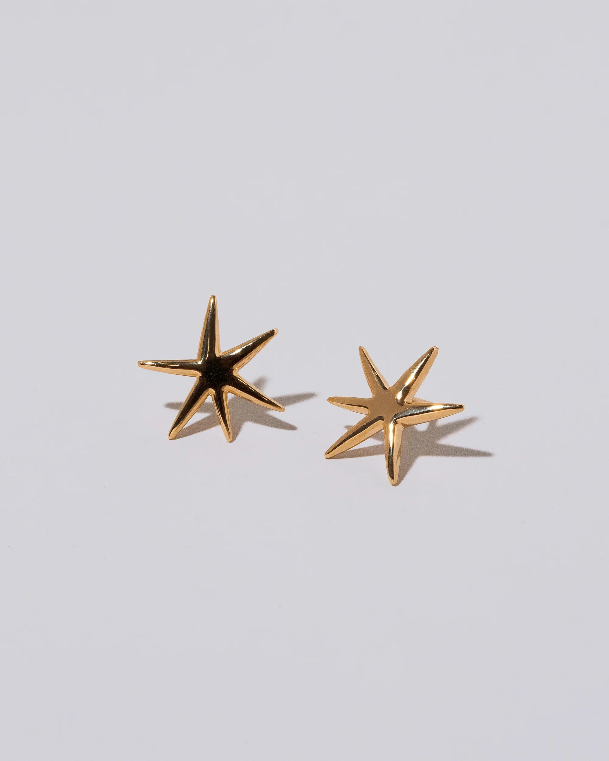 Large Verve Six Point Star Stud Earrings